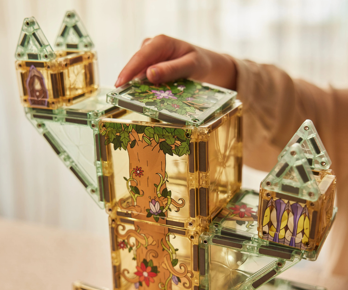 Cleverclixx magnetklotsid Magic Forest Pack Pastel – 65 osa