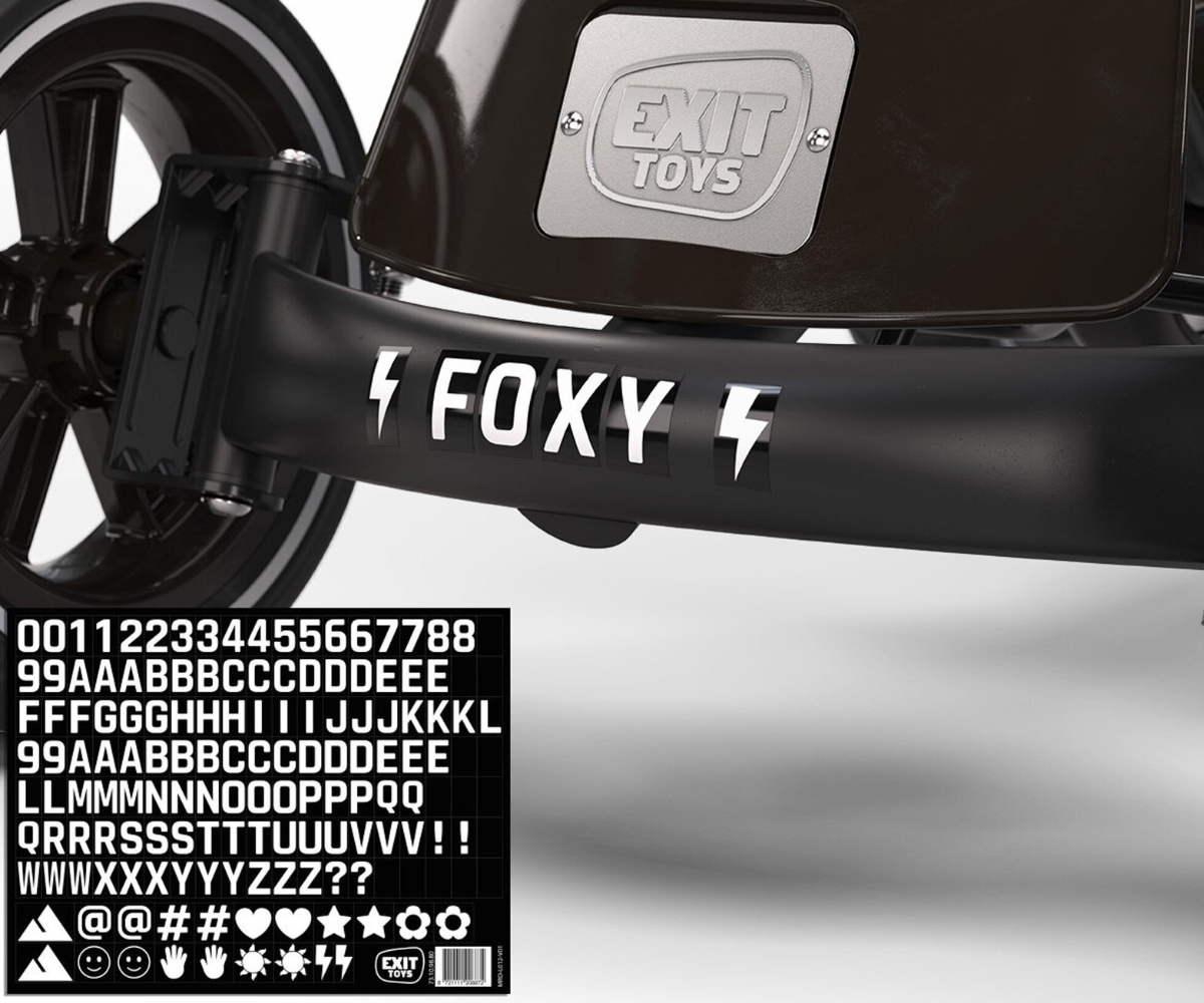 EXIT Foxy go kart haagisega espresso black mudel