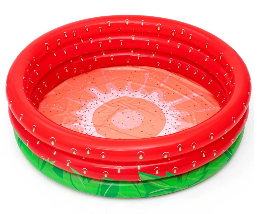 Täispuhutav lastebassein kolme õhkrõnga ja pehme põhjaga 💦