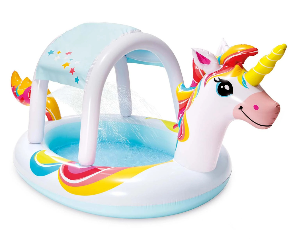 Värviline lastebassein katusega väikestele veesõpradele õuemängudeks 💦