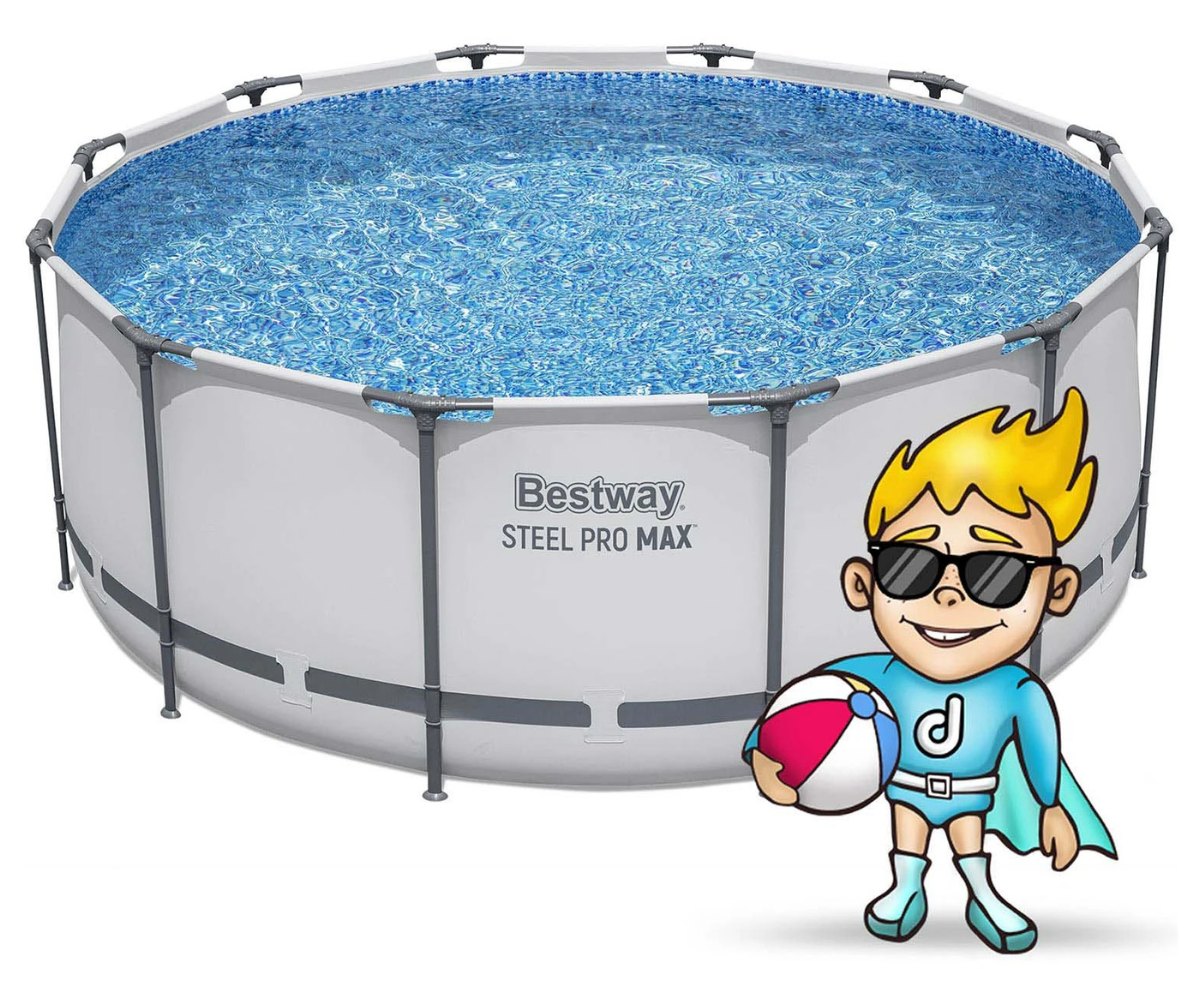 bestway suur bassein koos redeli ja turvalise konstruktsiooniga