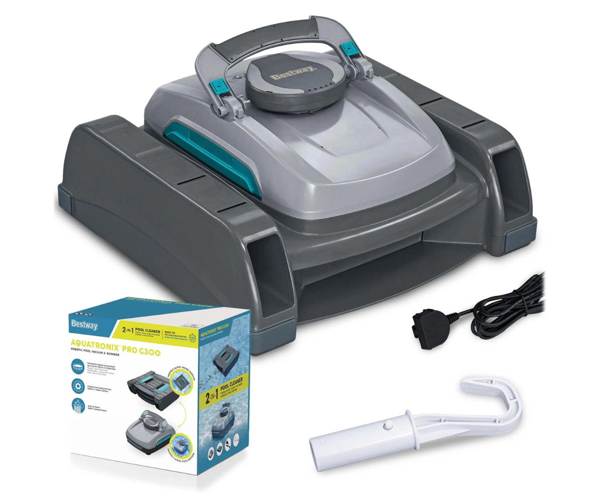 Aquatronix™ PRO G300 puhastab automaatselt nii basseini põhja kui ka veepinda 🤖💧