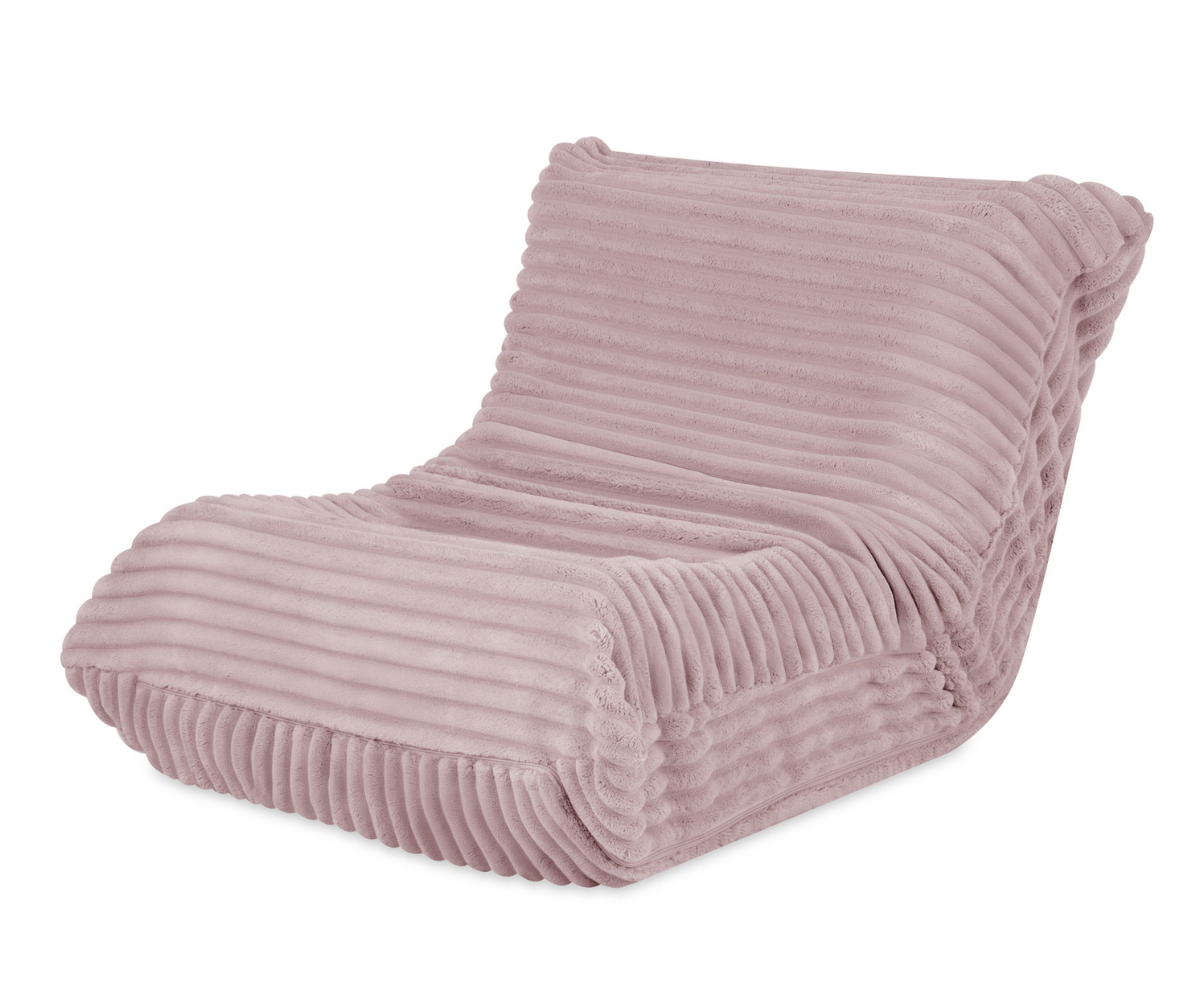 Ergonoomiline laste puhketool MOONI premium velvet 65x60cm - pastelne roosa