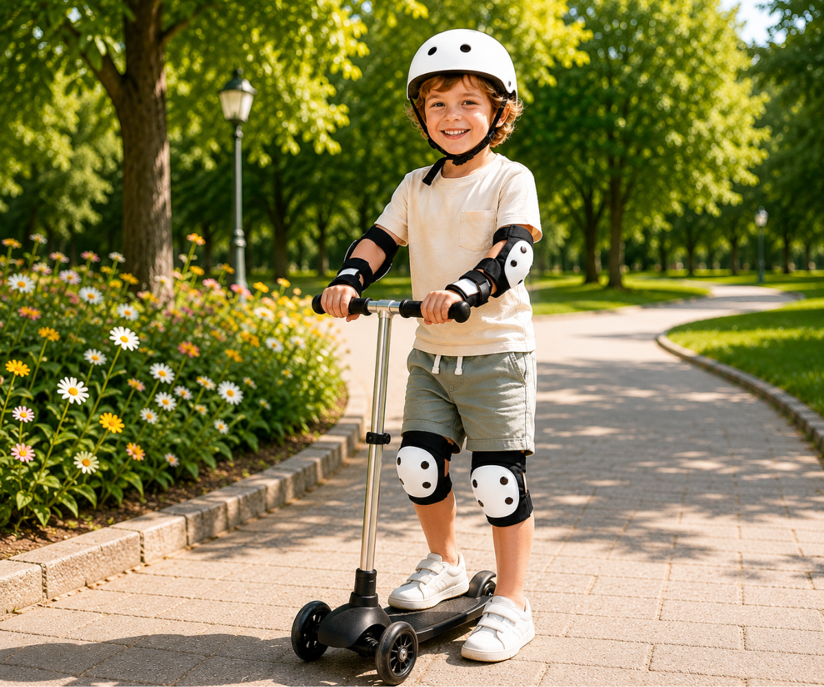 Ideaalne kasutamiseks jalgratta, tõukeratta, rulluiskude ja rulaga sõitmisel, aidates vähendada kukkumistest tekkivaid vigastusi 🚴🛴🛼