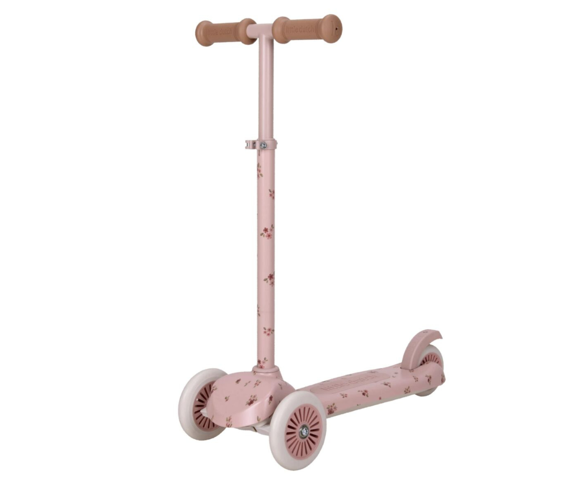 Little Dutch Fairy Floral Pink tõukeratas ühendab turvalisuse, mugavuse ja kauni lillelise disaini 🛴
