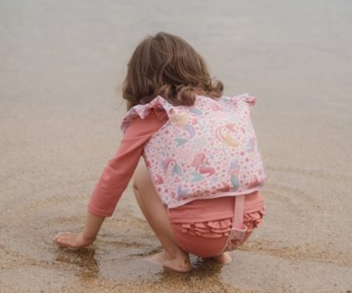 Merineitsi teemaline ujumisvest lastele vanuses 2–3 aastat 🌸🌊