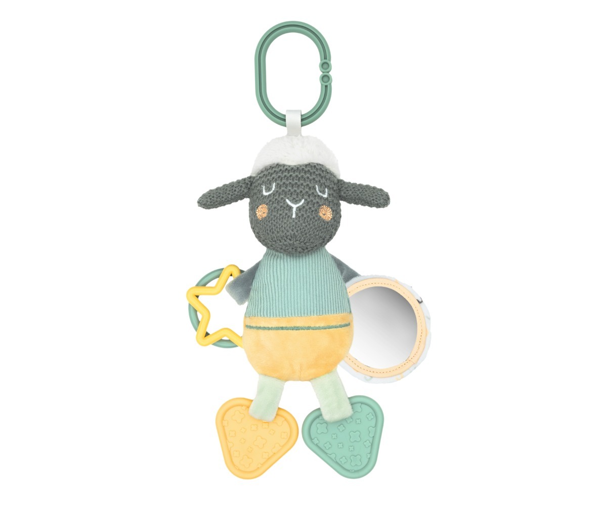 Sensoorne tegelusmänguasi SLEEPY SHEEP - Kikkaboo koos karu kujutisega ja mitme erineva tekstuuriga.