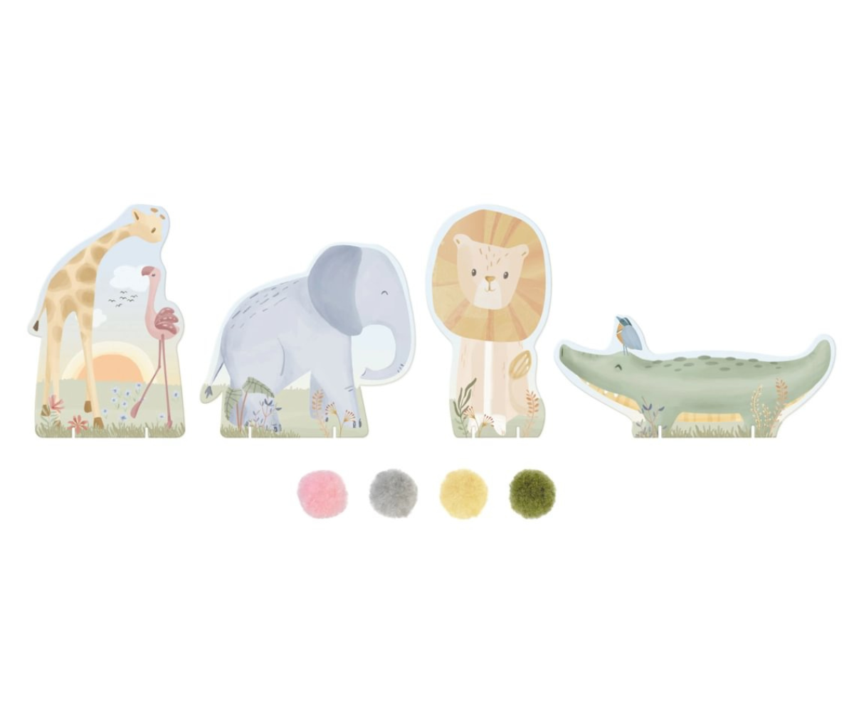 Komplekt aitab arendada peenmotoorikat, käe-silma koordinatsiooni ja keskendumisvõimet läbi mängulise ning kaasahaarava tegevuse.