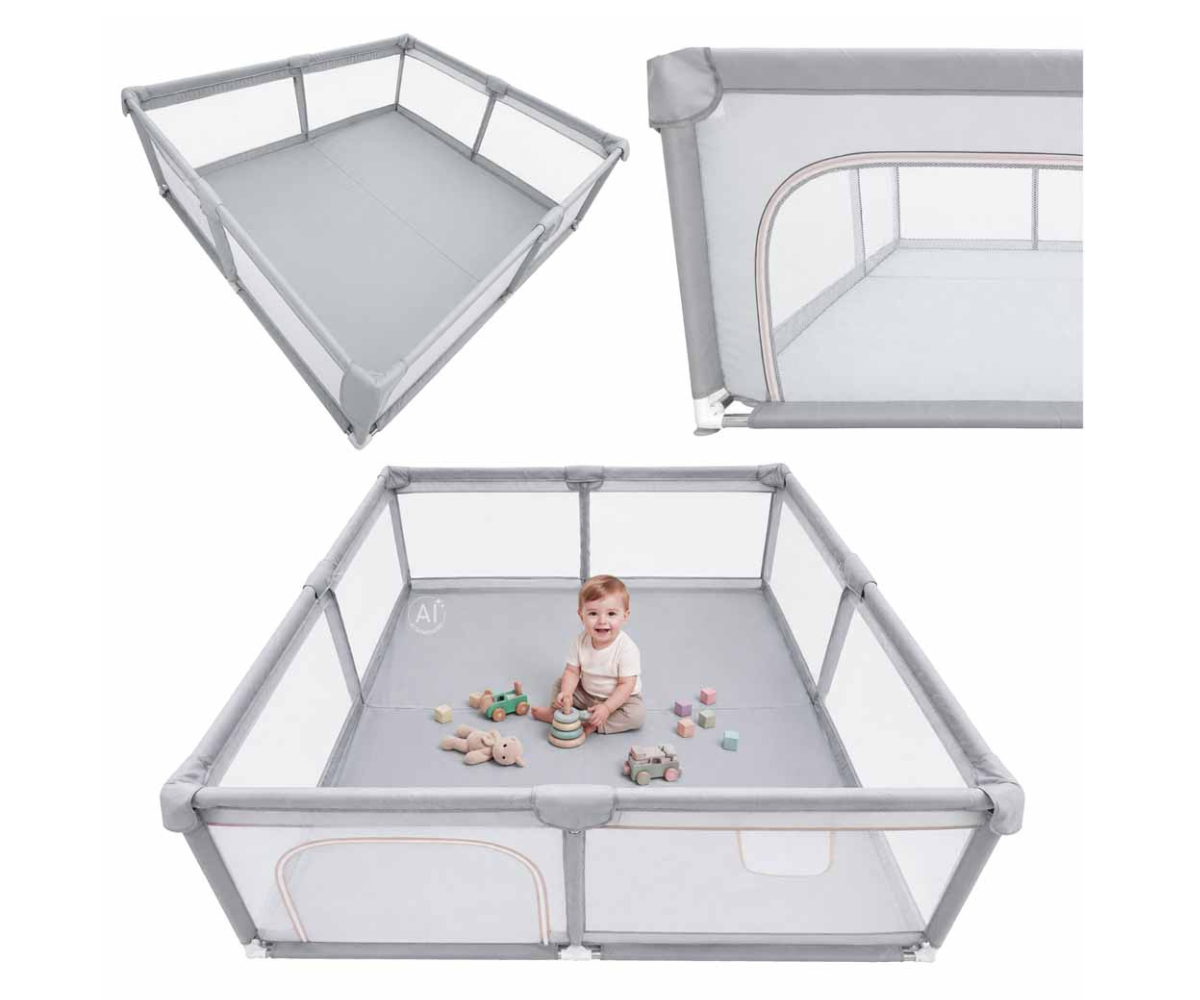 Praktiline küljetasku võimaldab mugavalt hoiustada väiksemaid mänguasju, lutipudeleid või muid vajalikke tarvikuid, hoides kõik olulise alati käeulatuses.