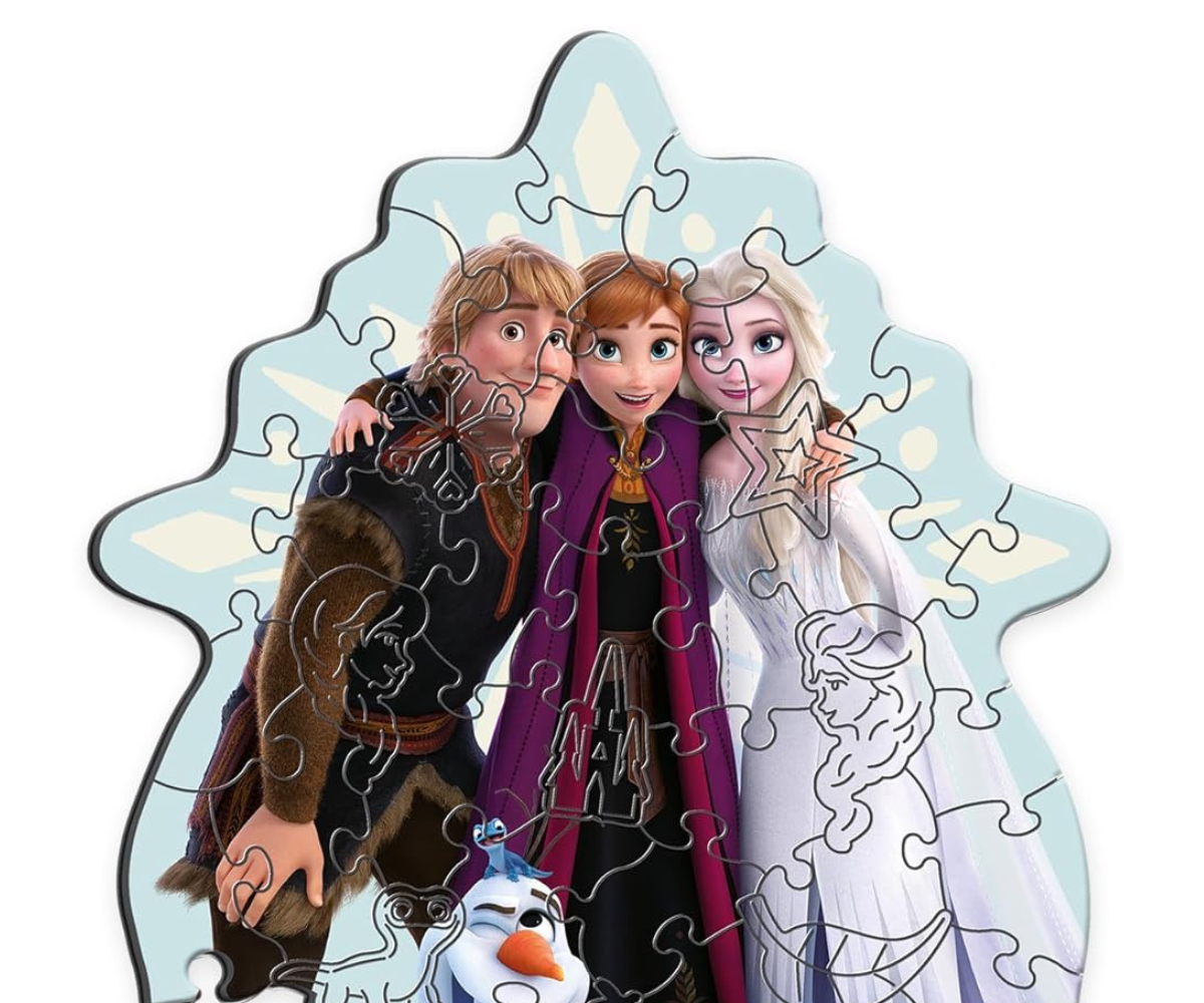 Puidust pusle Disney Frozen koosneb 50 kvaliteetsest detailist ning viib lapse Elsa ja Anna maagilisse talvemaailma. ❄️👑