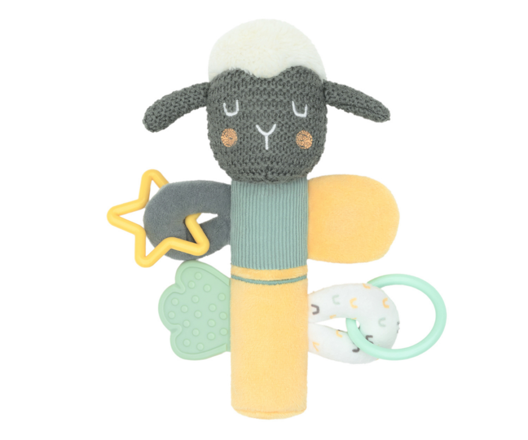 Sensoorne piiksuv mänguasi SLEEPY SHEEP on valmistatud kvaliteetsetest ja ohututest materjalidest ning sobib suurepäraselt beebidele alates sünnist nii mängimiseks kui ka kaisutamiseks.