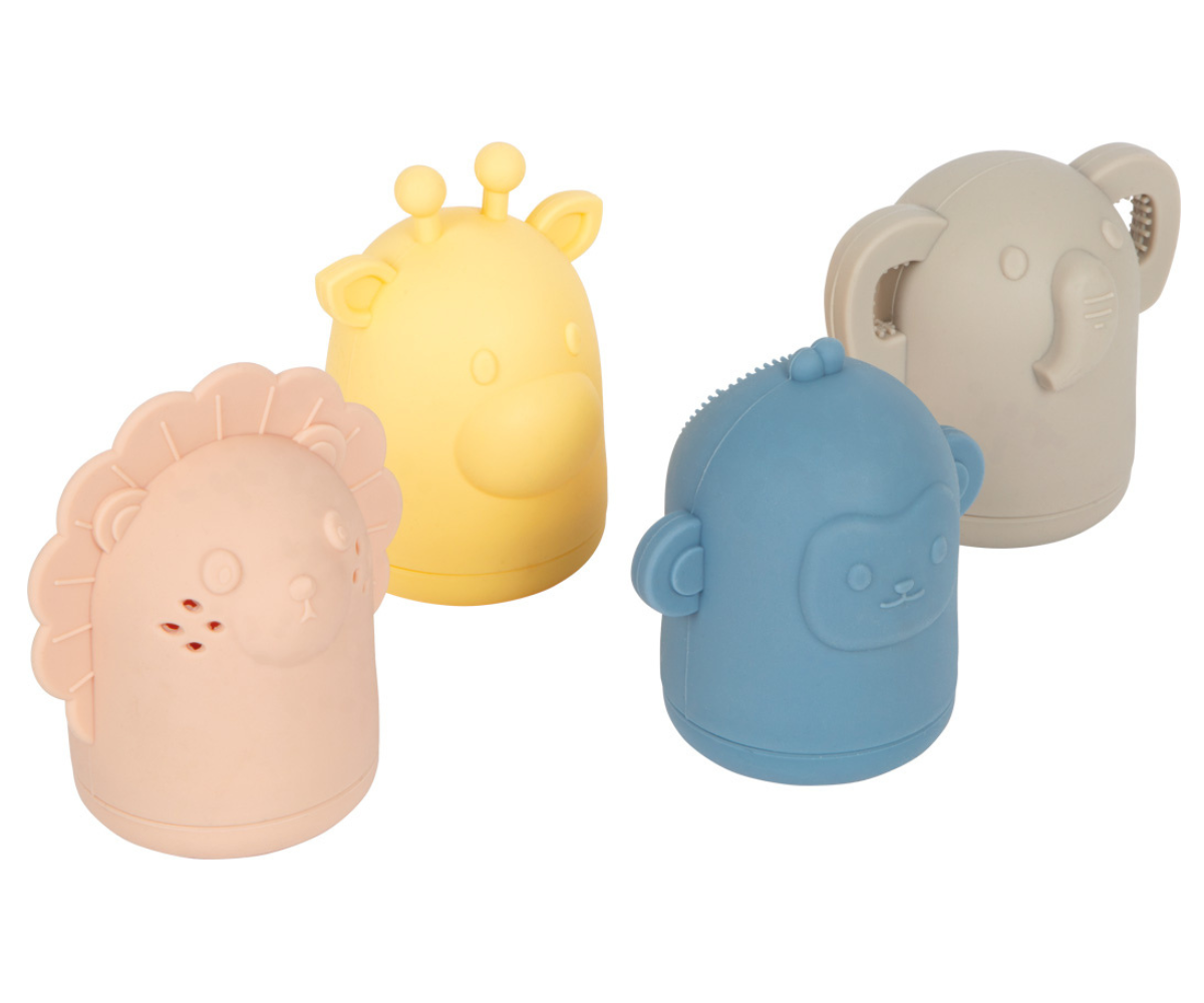 Small Foot silikoonist vannimänguasjad ühendavad turvalisuse, hügieenilise disaini ja arendava mängu ühes kvaliteetses 4-osalises komplektis. 🛁💙