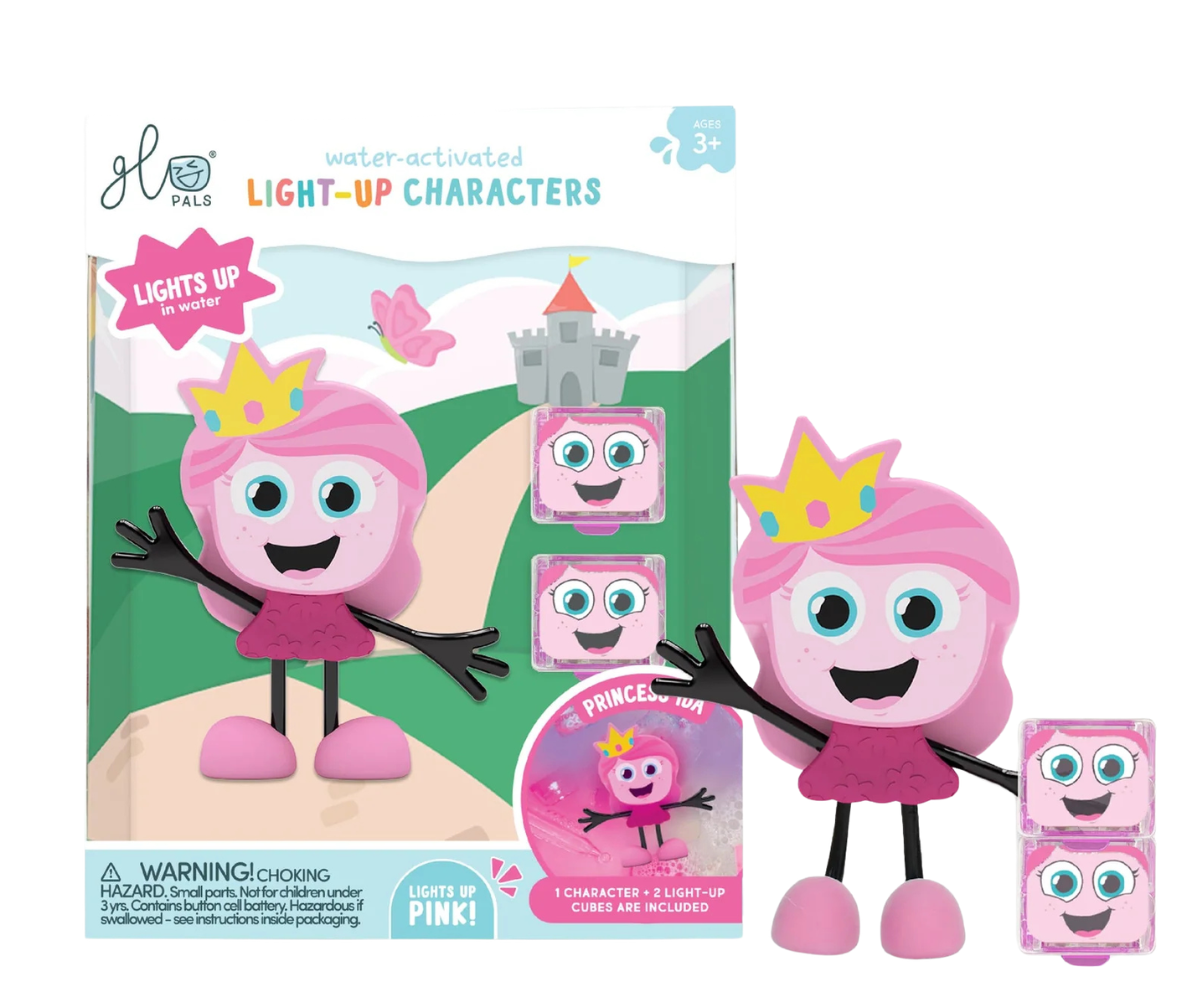 Lisa Glo Pals valguskuubik, aseta Princess Ida vette ja naudi lummavat valgusefekti igal vannikorral. 🌊💡