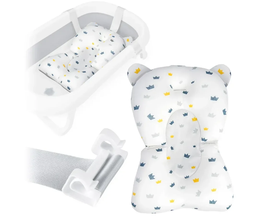 Beebivanni padi Ricokids – sinine / valge, disainiga lossi sümbolitega.