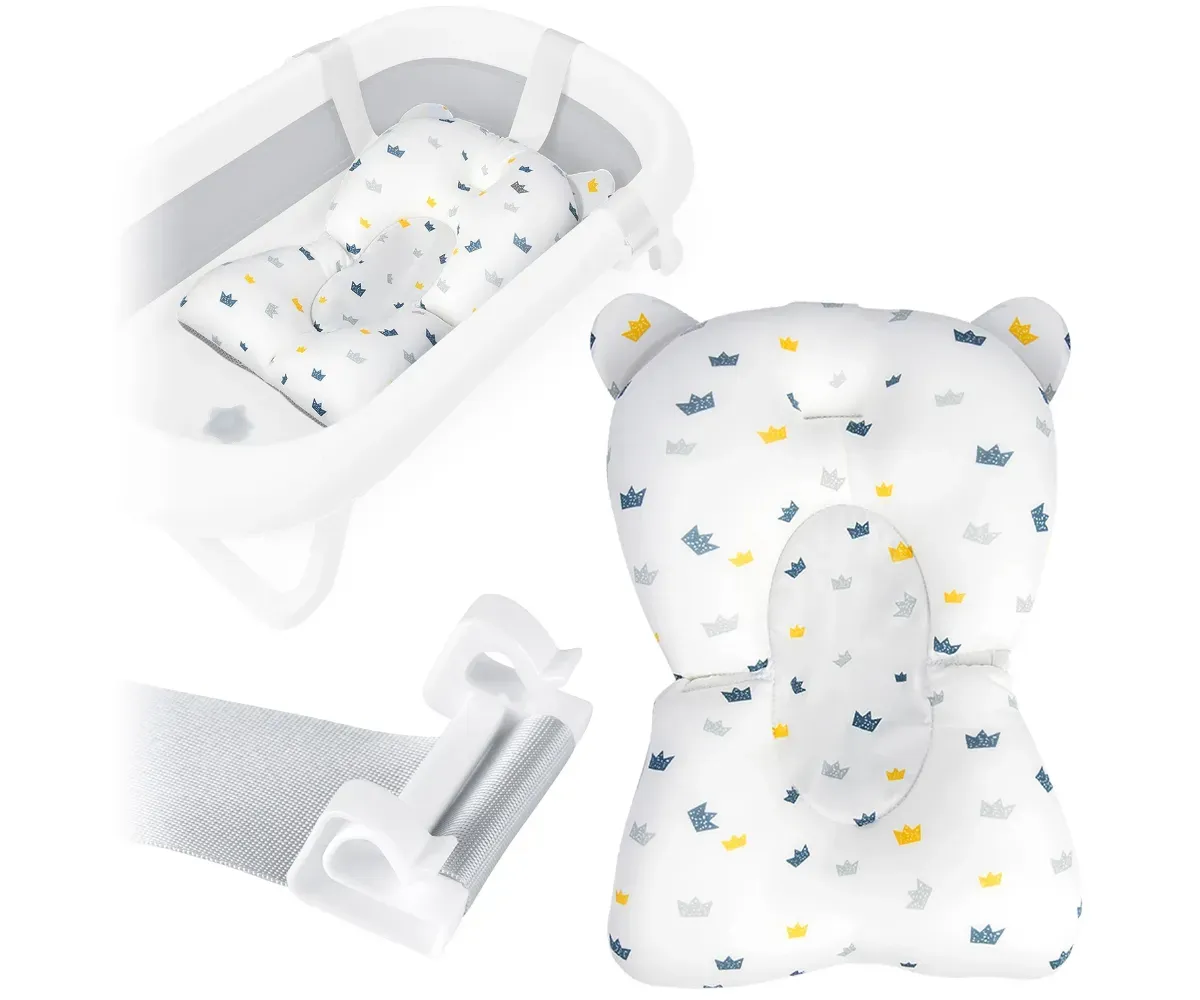 Beebivanni padi Ricokids – sinine / valge, disainiga lossi sümbolitega.