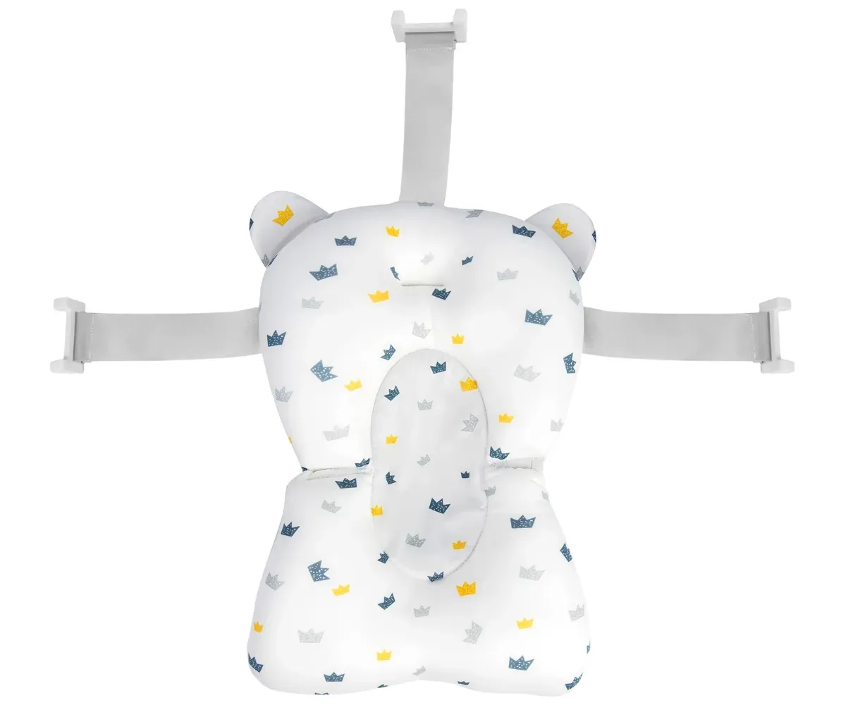 Beebivanni padi Ricokids – sinine / valge, detailne vaade padja rihmadele.
