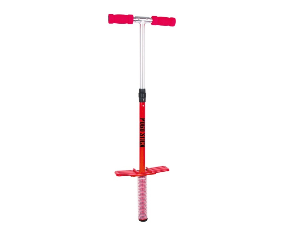 Hüppepulk lastele Pogo Stick Small Foot – kuni 50 kg (4+), punane värv, kvaliteetne ja kaasaskantav