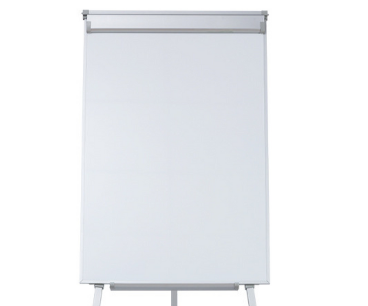 Lähenemine magnetilisele pabertahvlile statiivil 70×100cm – valge.