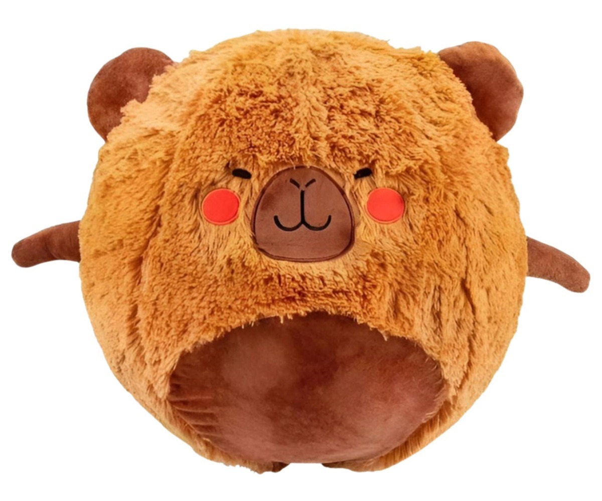 Hüppeloom Kapibaara BigCutePet 50cm lähedal, rõhutades süsimiselt.