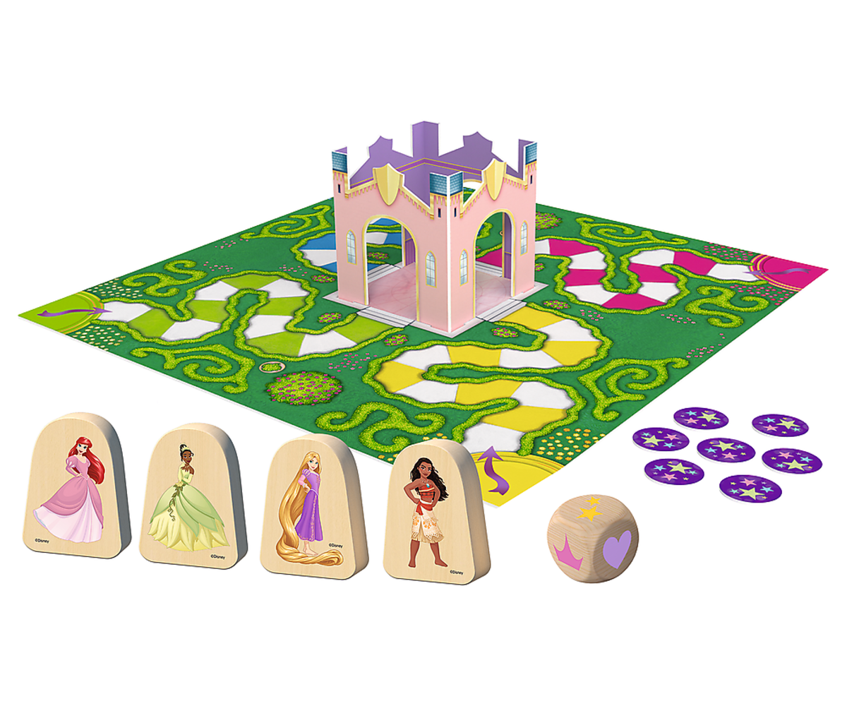 Lauamäng Disney Princess Party – Trefl (3+) mängulauad, loss ja puidust tükid