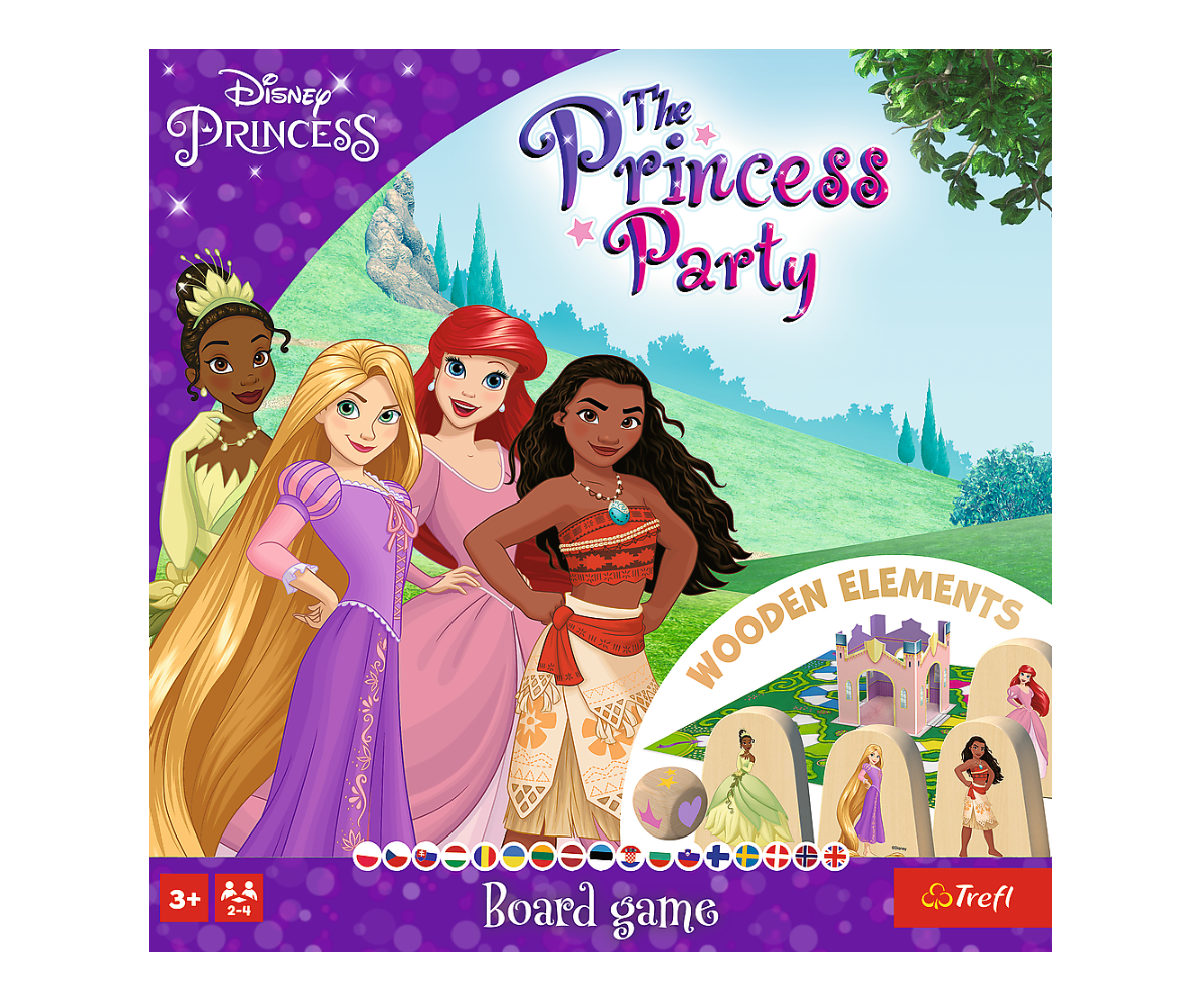Lauamäng Disney Princess Party – Trefl (3+) kaunis karbi kunst koos printsessidega