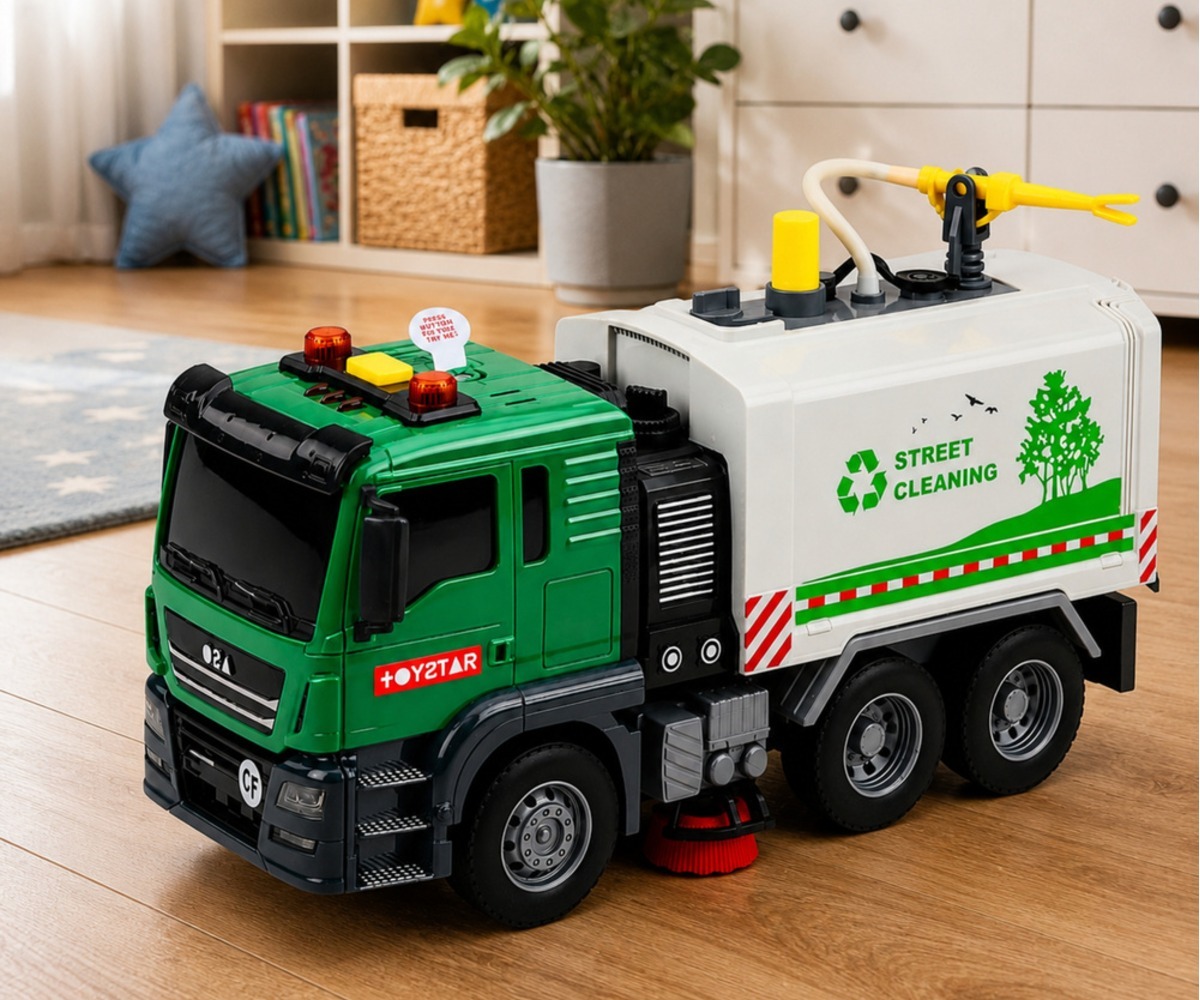 Tänavapuhastusauto 25cm – veefunktsiooni, mis on paigutatud mugavasse eluruumi keskkonda.
