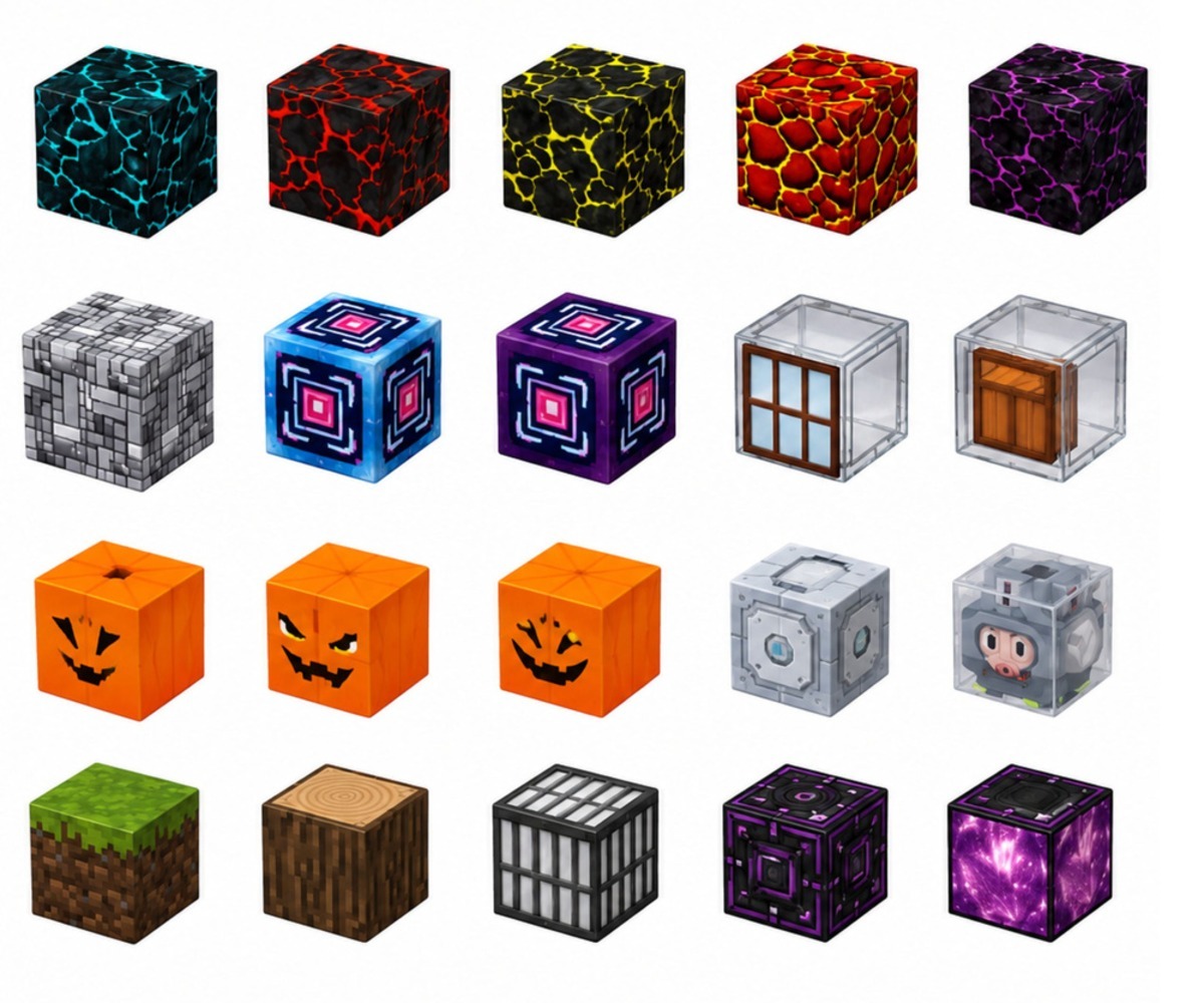 Detailne ülevaade Magnetklotsid Pixel Dark World – 100-osaline STEM ehituskomplekt klotsidest ja nende disainist.