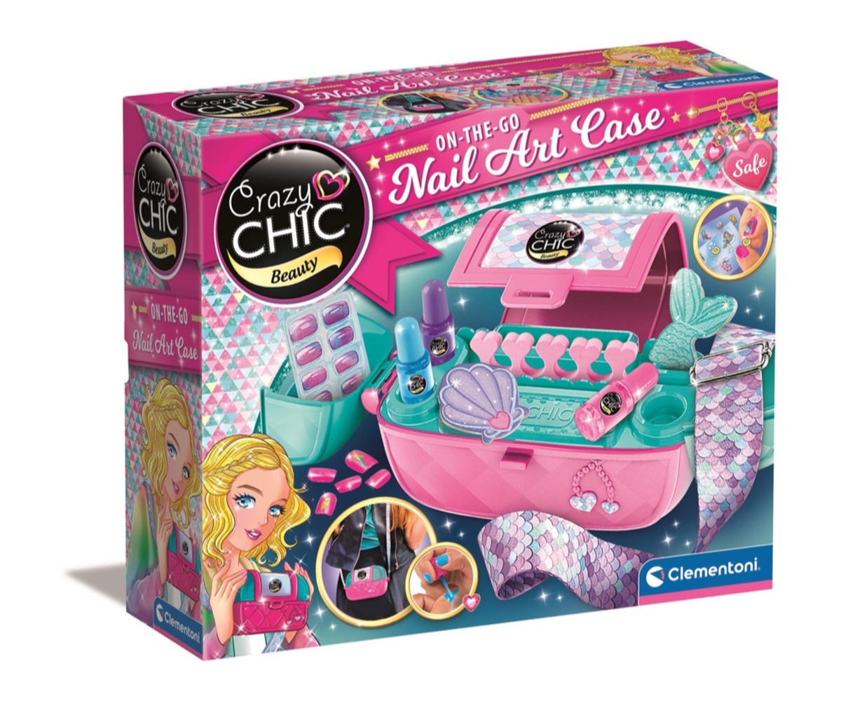 Küünestuudio-käekott Crazy Chic Clementoni 18217 (8+) pakend väljastpoolt
