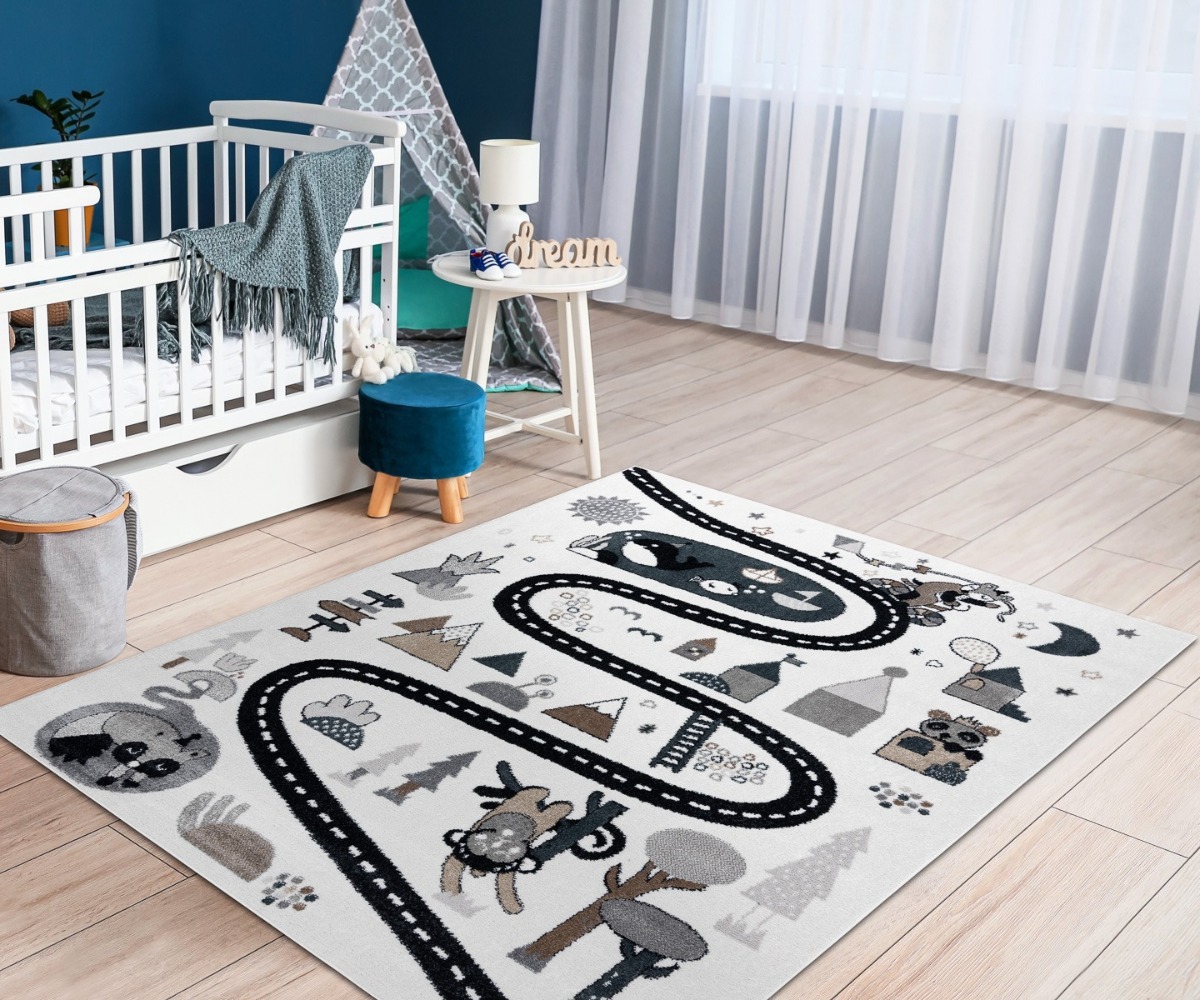 Lastetoa autovaip FUN Autotee, kreemjas vaip lastetoas.