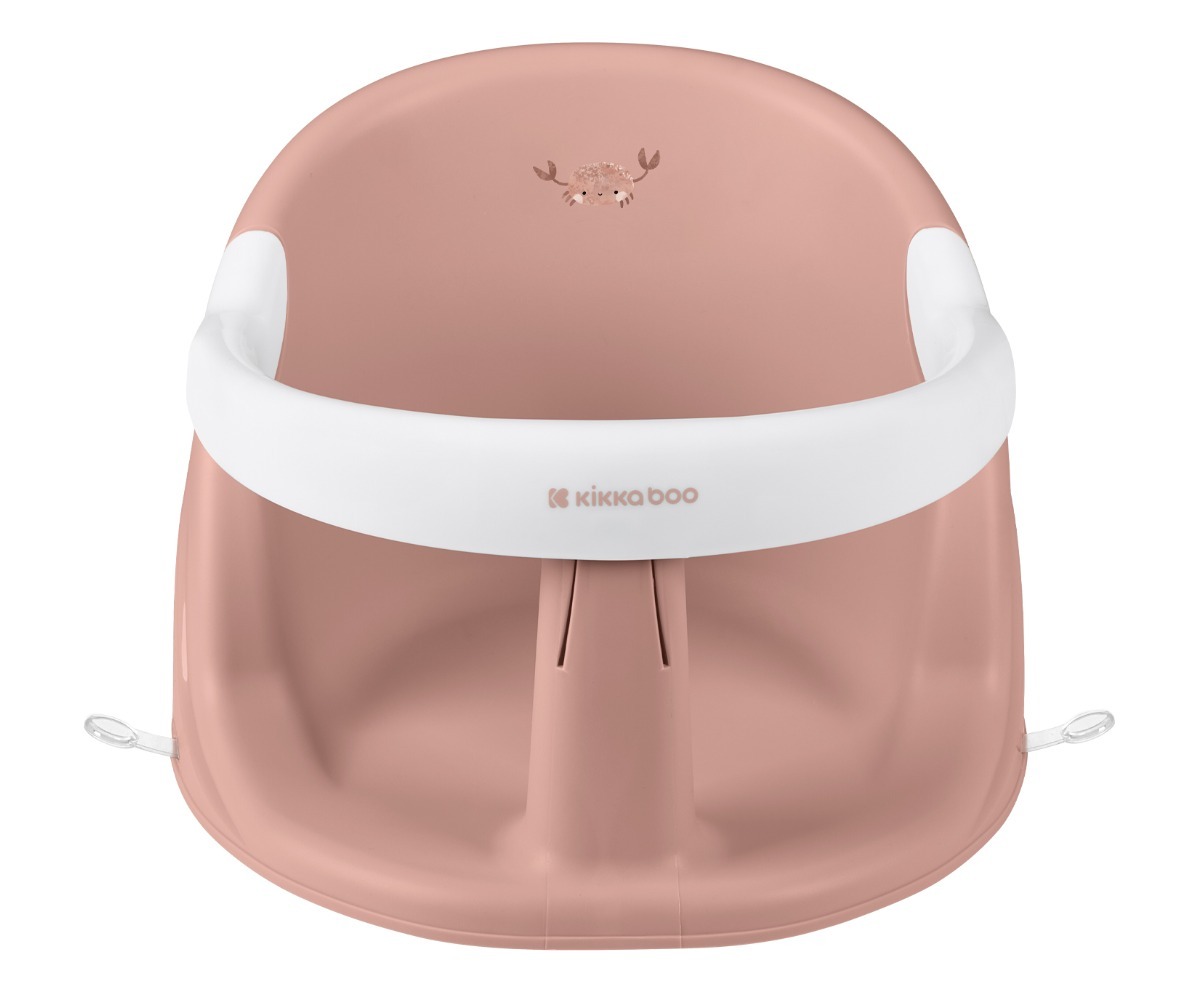 Ülemine vaade beebi vannitamisiste Ocean Deep Blush iminappadega, näitab disaini ja värvi.