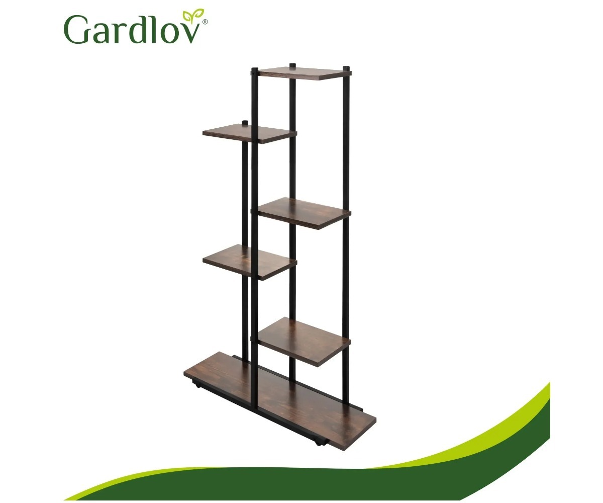 Metallist lillealus Gardlov 113cm - loft-stiilis taimeriiul lihtsa ja elegantse välimusega.