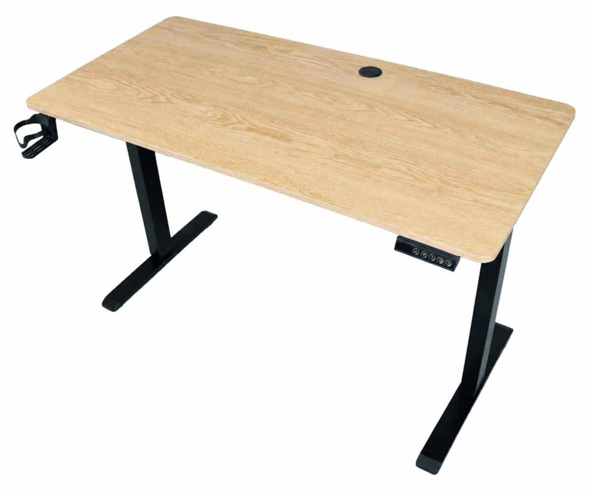 Elektriliselt reguleeritav kirjutuslaud 120×60cm – hele puit, detailne vaade