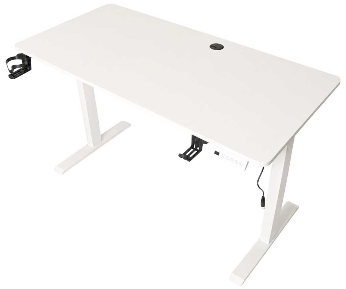 Elektriliselt reguleeritav kirjutuslaud 120×60cm, detailne vaade ja välimus