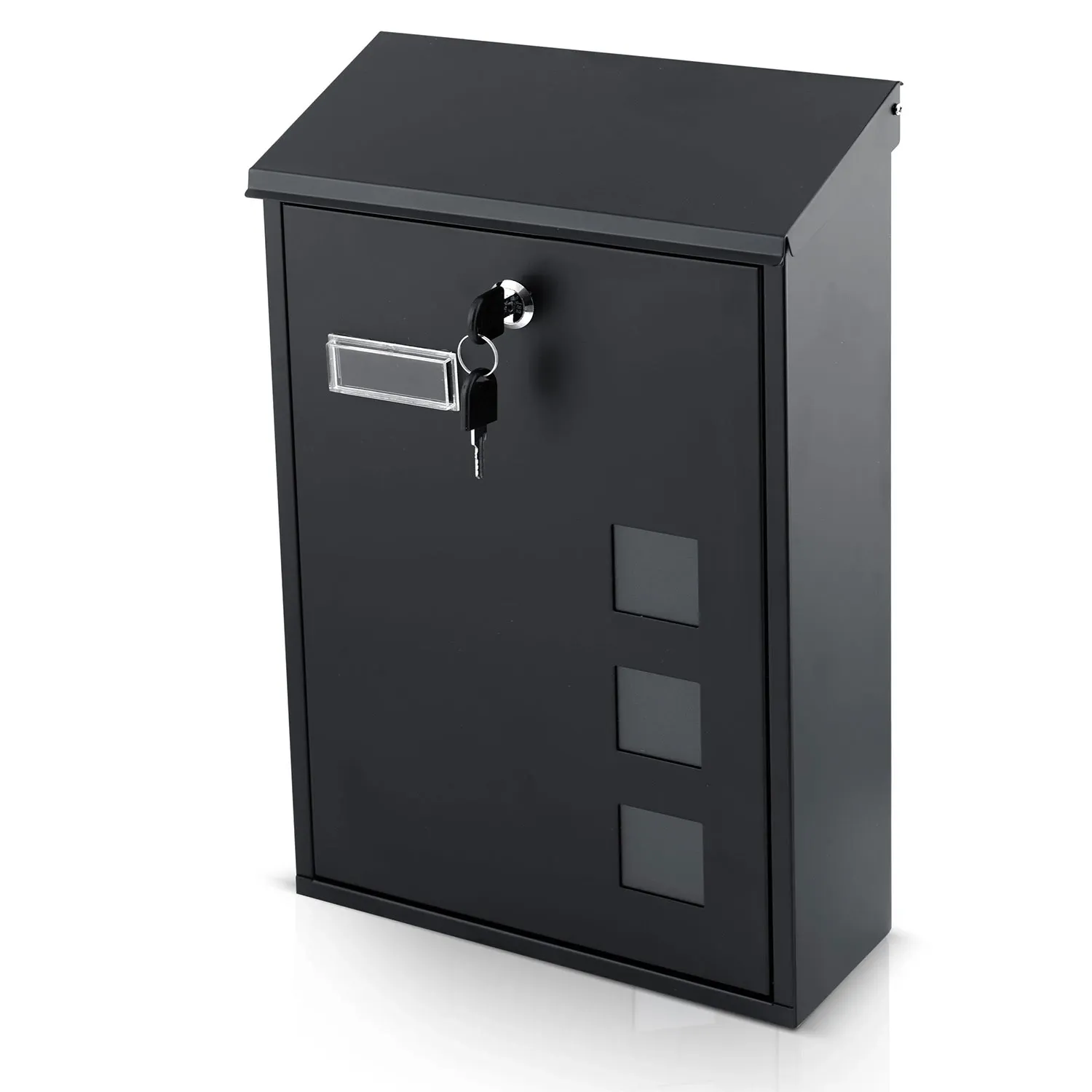 Postkast HUMBERG HM-864 39,5×25,5×12cm – must, lukustatav süsteem