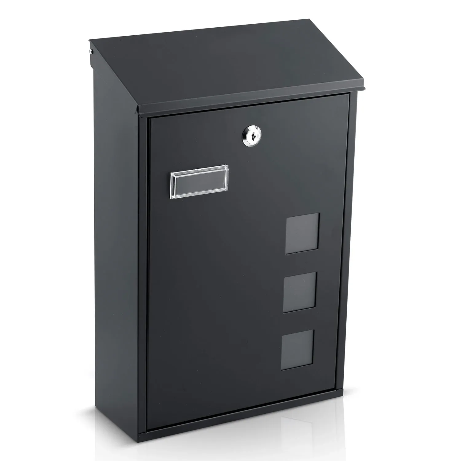 Postkast HUMBERG HM-864 39,5×25,5×12cm – must, ideaalne postkast