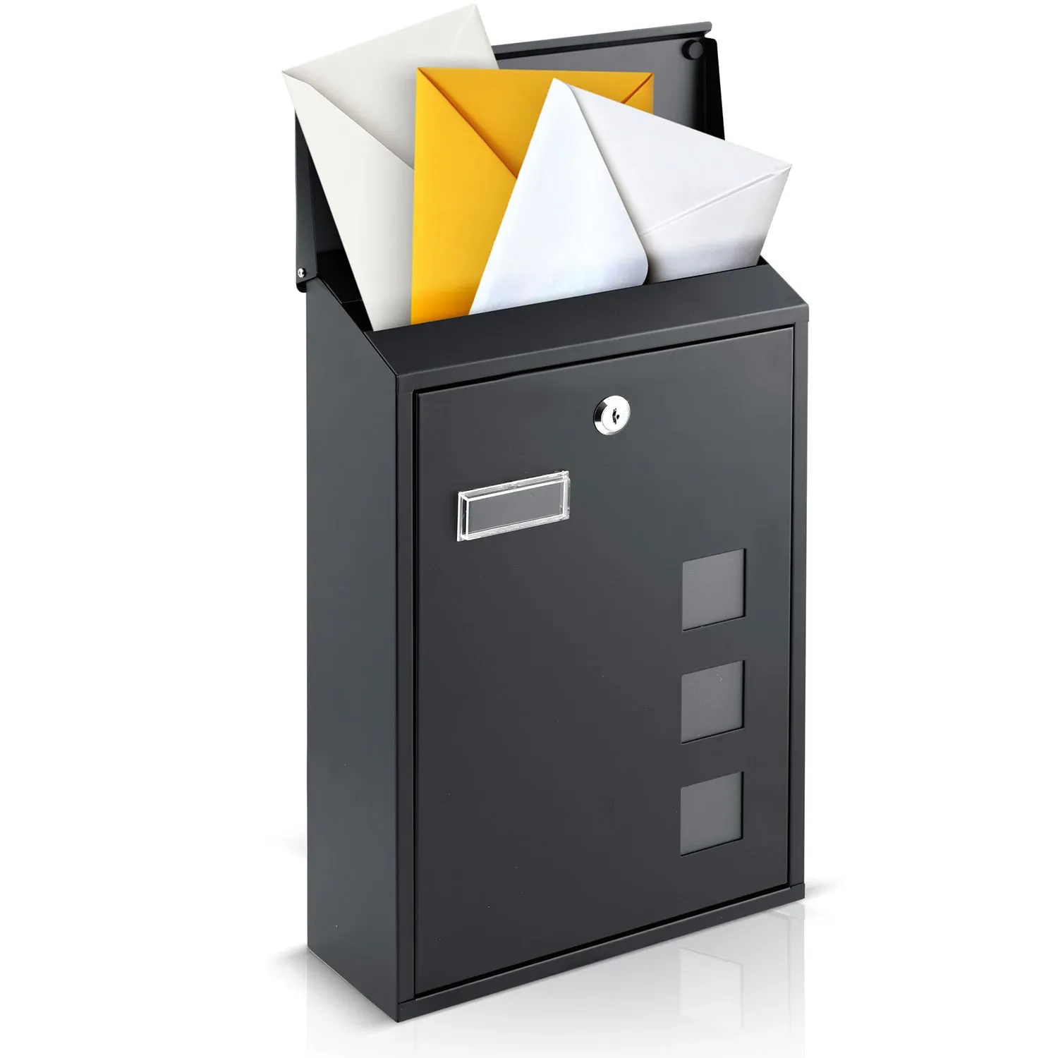 Postkast HUMBERG HM-864 39,5×25,5×12cm – must, lihtne kasutada