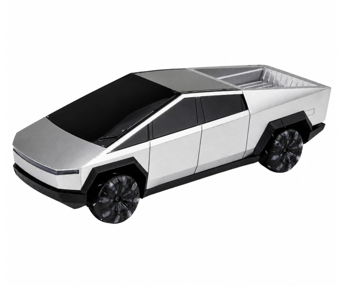 Puldiga auto Pickup laadimisjaama ja tuledega – 31cm auto detailne vaade