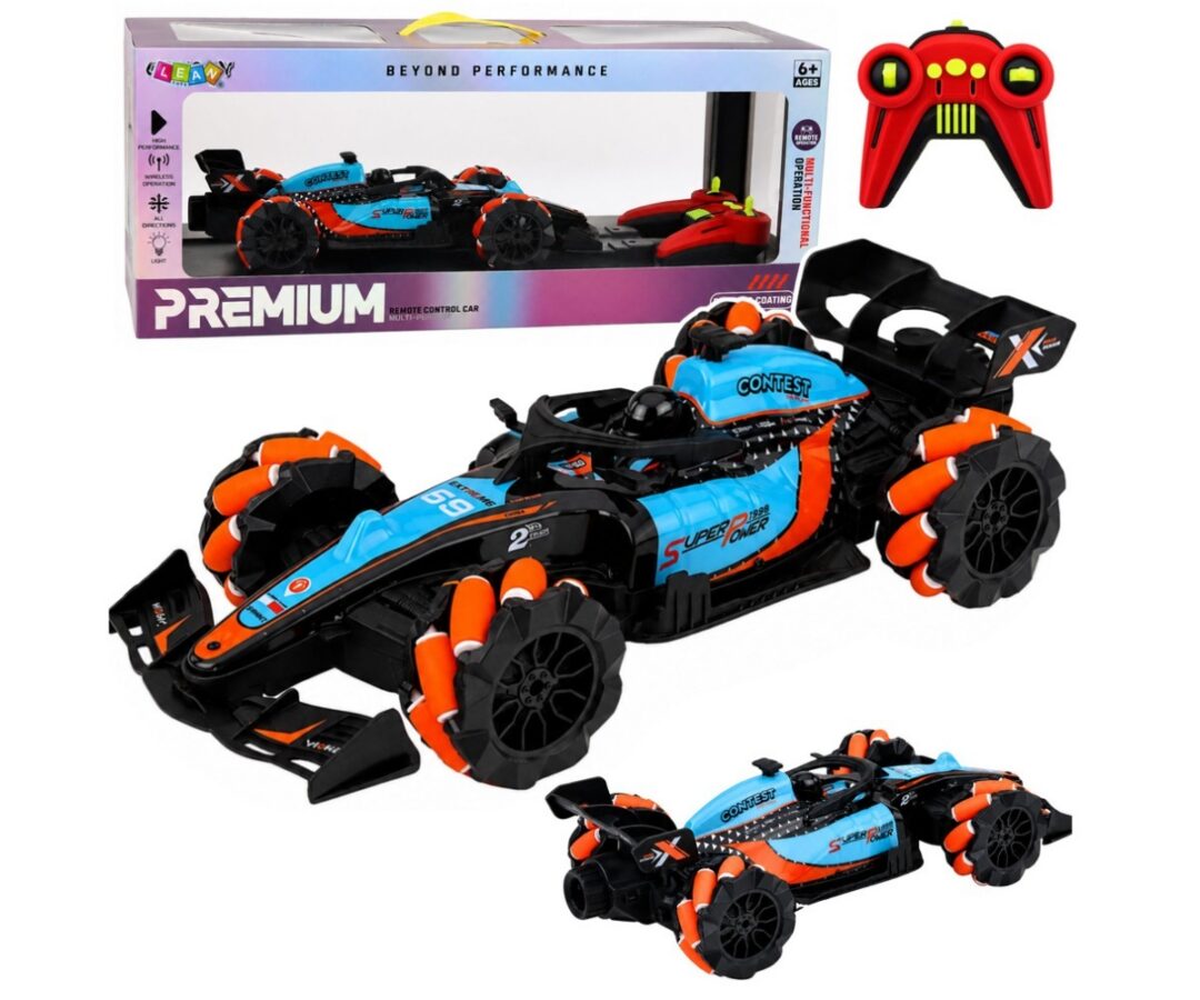 Puldiga driftiauto Sport tuledega – 31cm koos pultiga