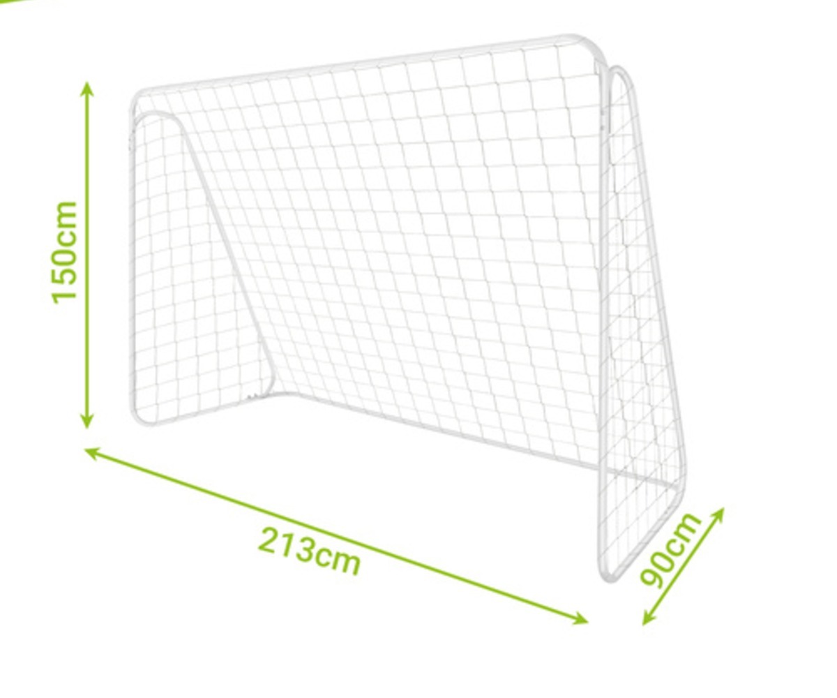 Jalgpallivärav TRIZAND XXL 213×150cm selle mõõtmed 213x150cm