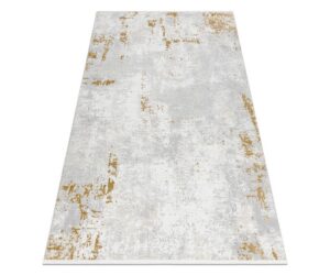 DUKE 51378 Ülipehme elutoa vaip, kreem / kuldne, ühtlane pinnaviimistlus
