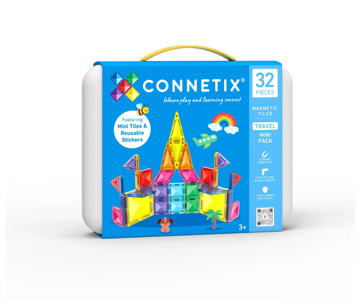 Connetix magnetklotsid Travel Mini Pack reisikomplekt – 32-osaline