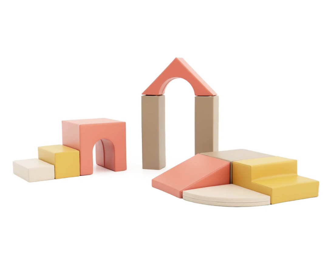 IGLU pehmete mänguklotside komplekt Baby Gym - Pastel Fries