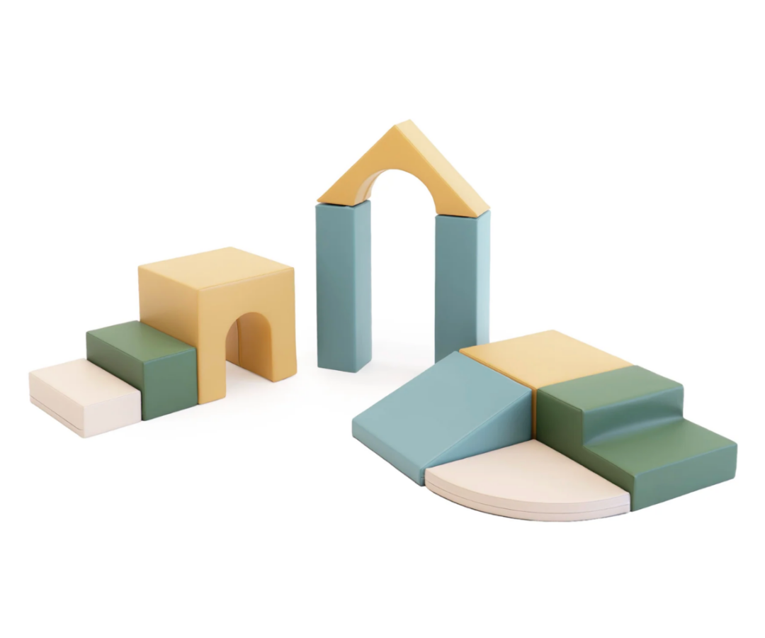 IGLU pehmete mänguklotside komplekt Baby Gym - Pastel Sea 1