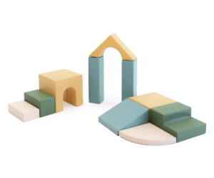 IGLU pehmete mänguklotside komplekt Baby Gym - Pastel Sea 1