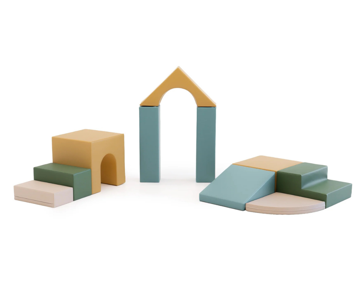 IGLU pehmete mänguklotside komplekt Baby Gym - Pastel Sea 1