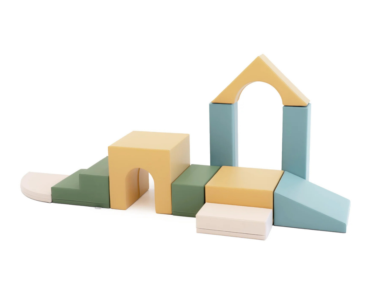 IGLU pehmete mänguklotside komplekt Baby Gym - Pastel Sea 1