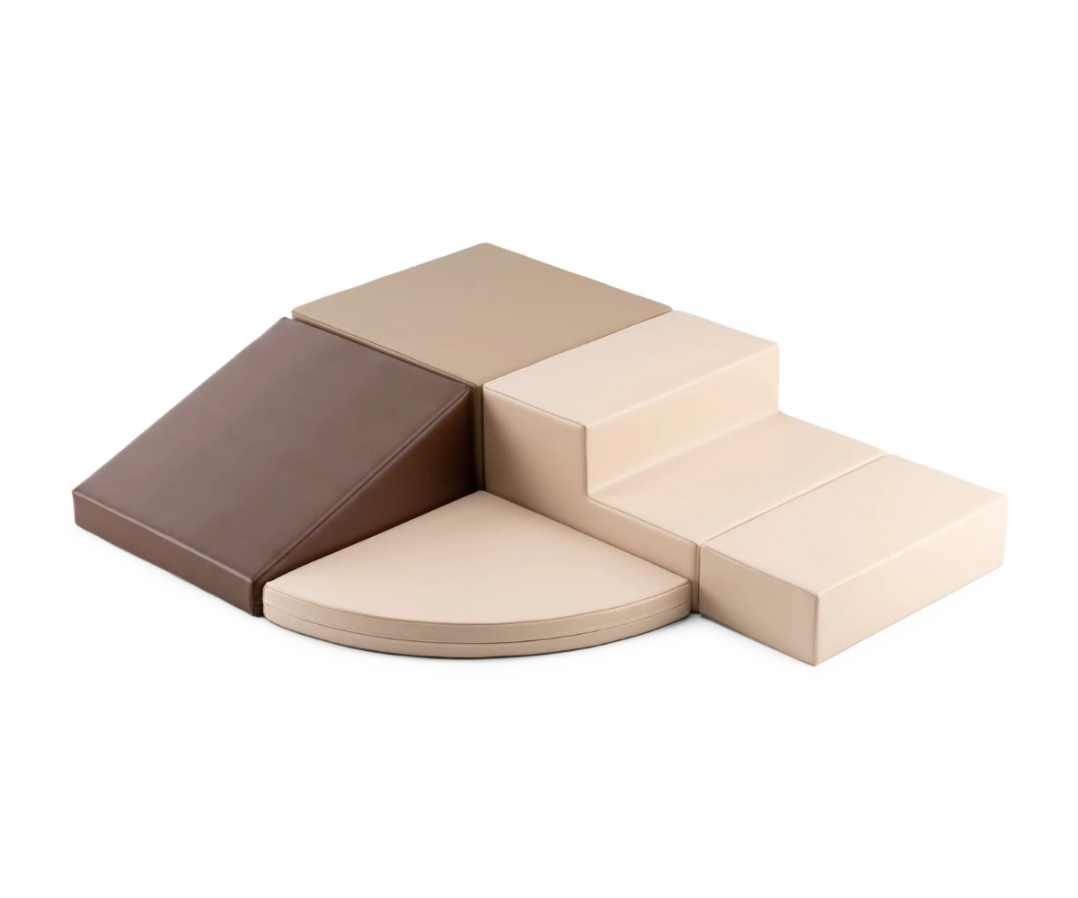 IGLU pehmete mänguklotside komplekt Corner Climber - Chocolate Dune