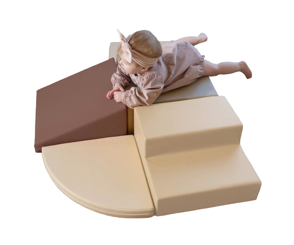 IGLU pehmete mänguklotside komplekt Corner Climber - Chocolate Dune