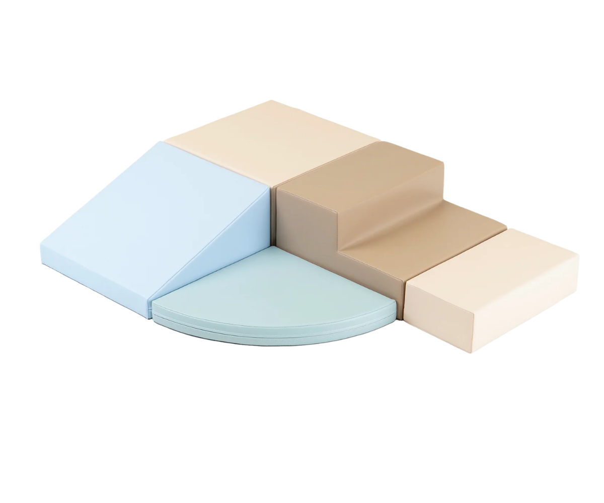 IGLU pehmete mänguklotside komplekt Corner Climber - Earth Pastel