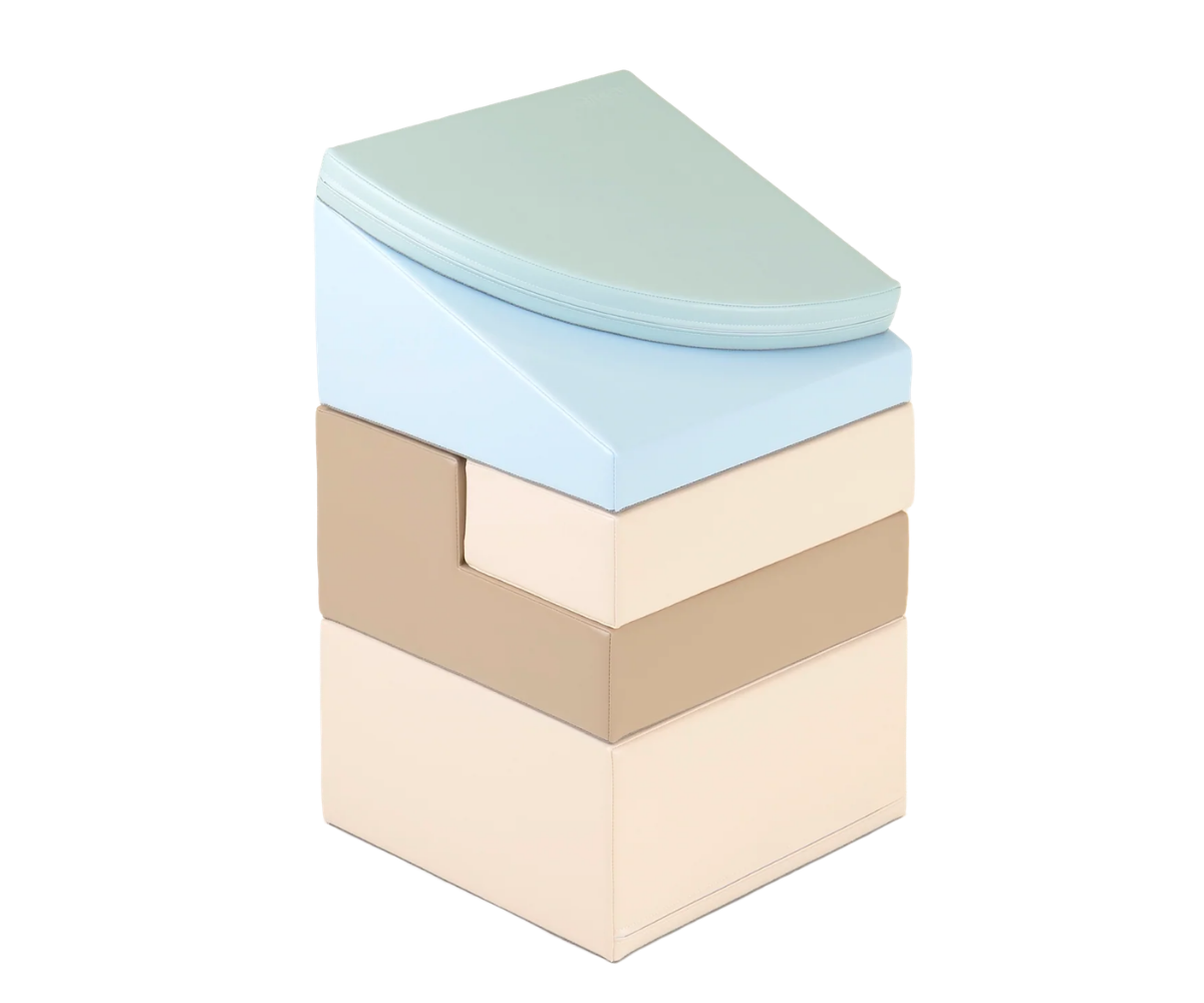 IGLU pehmete mänguklotside komplekt Corner Climber - Earth Pastel